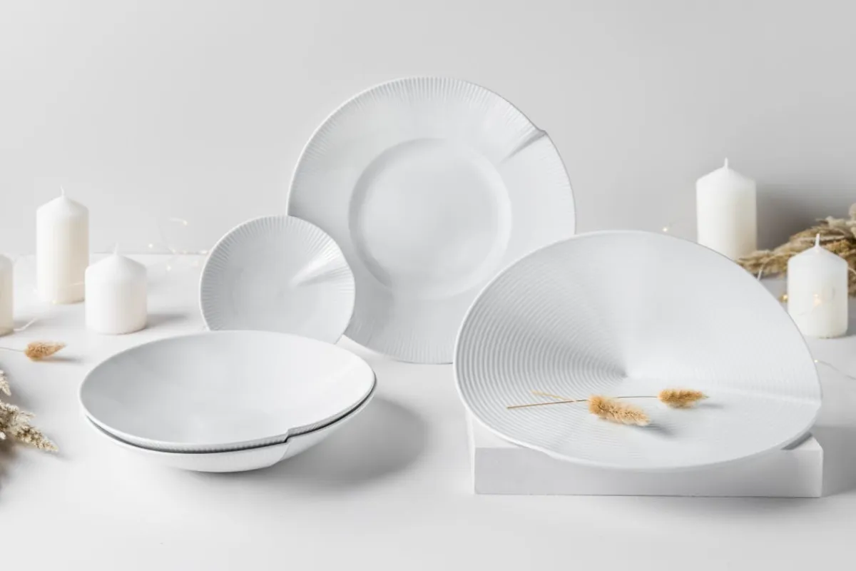 PILLIVUYT Assiette plate rond blanc porcelaine culinaire Ø 15,5 cm Canopee Best