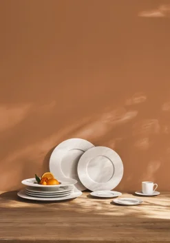 DEGRENNE Assiette plate rond blanc porcelaine de limoges Ø 28 cm L' Fragment Outlet