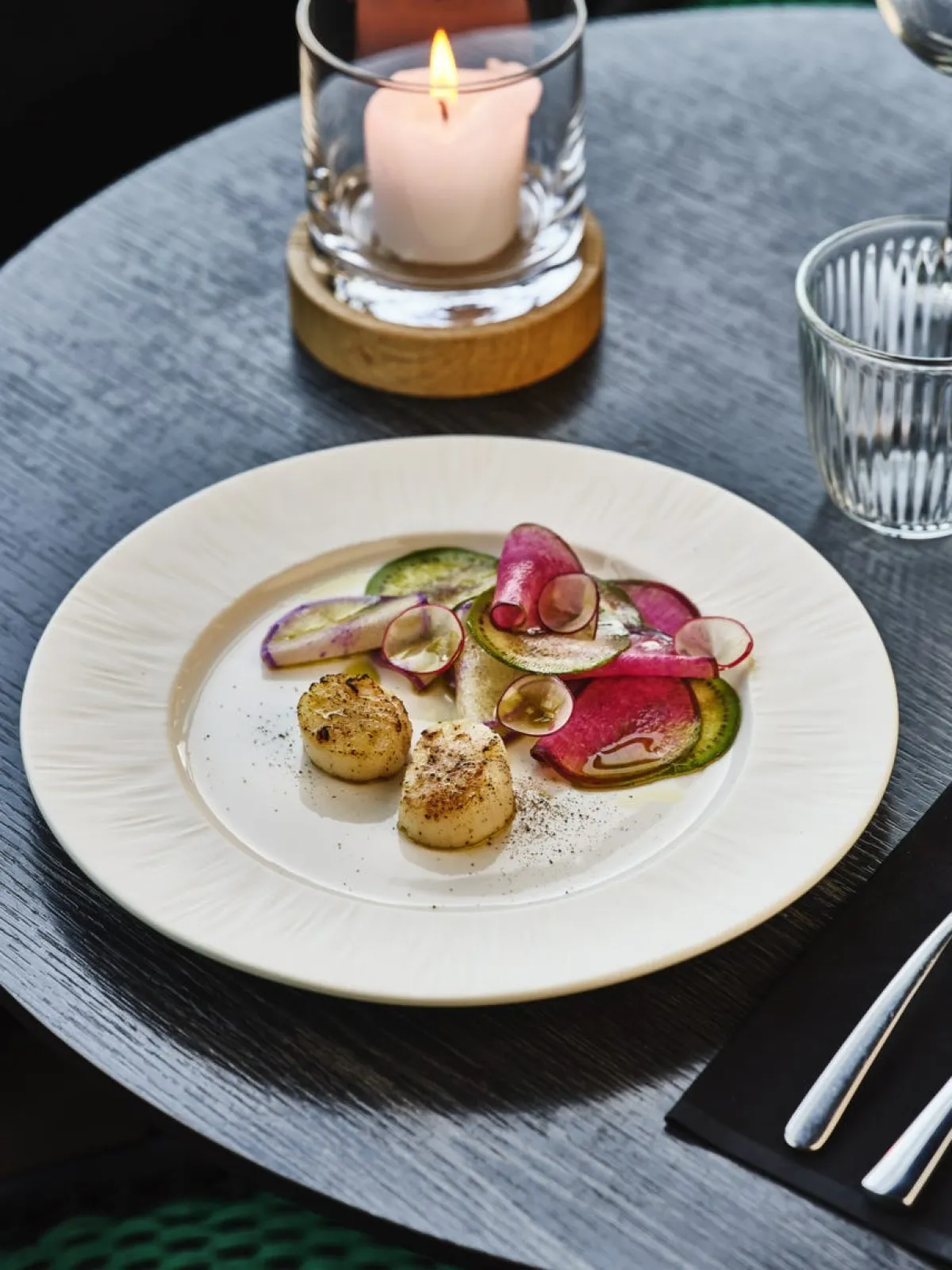 Assiette plate rond blanc porcelaine Ø 27 cm Pure White - PROOF Outlet