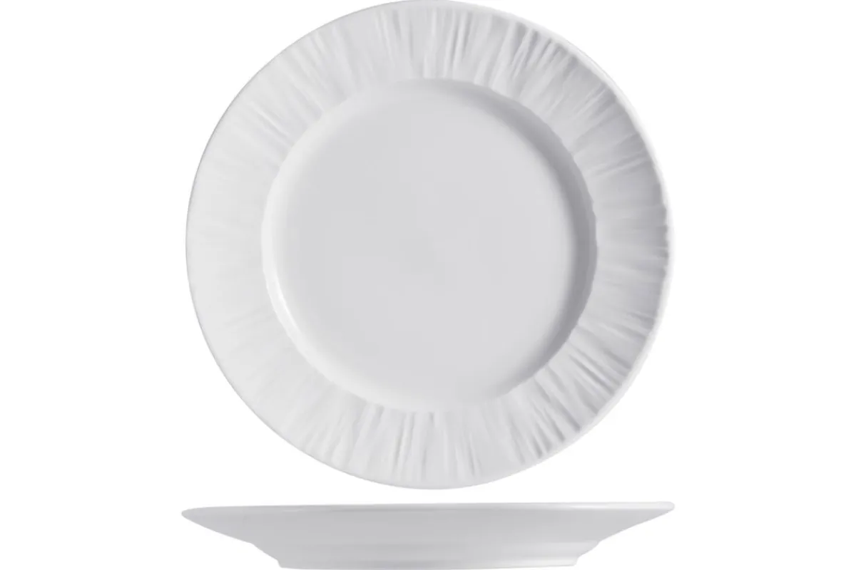 Assiette plate rond blanc porcelaine Ø 27 cm Pure White - PROOF Outlet