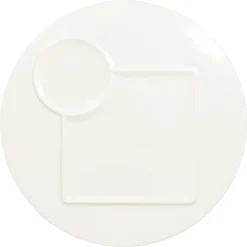 Assiette plate rond blanc porcelaine vitrifiée Ø 29,8 cm Create - RAK New