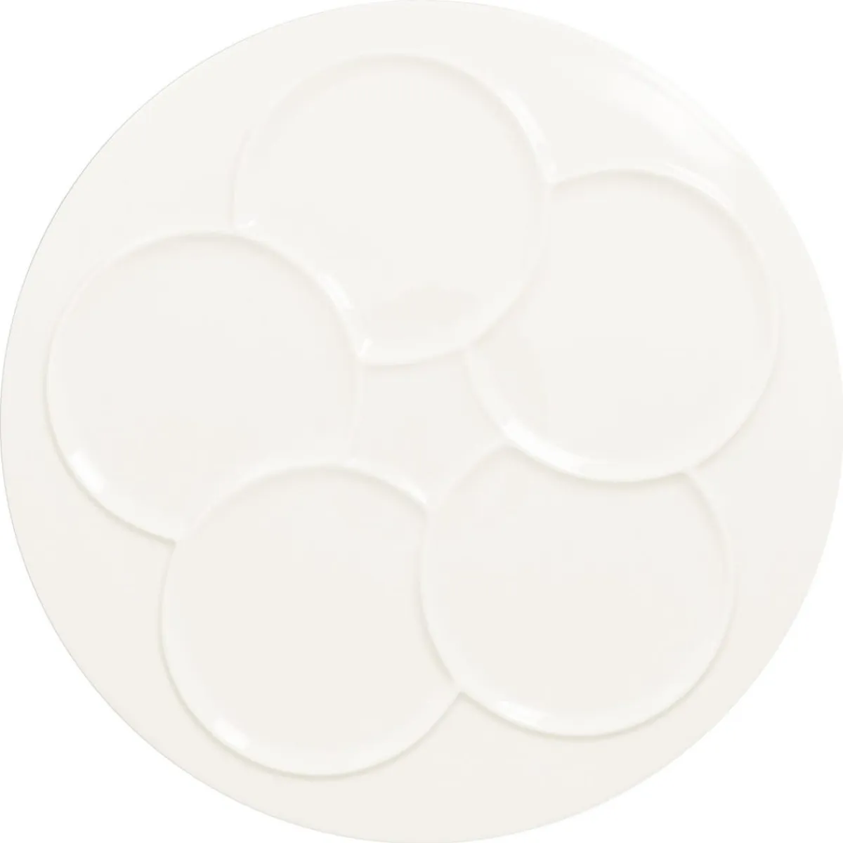 RAK Assiette plate rond blanc porcelaine vitrifiée Ø 29,9 cm Create