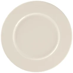 Assiette plate rond blanc porcelaine bone china Ø 29,2 cm Fedra - RAK