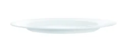 Assiette plate rond blanc verre opal Ø 25,5 cm Intensity - ARCOROC Hot