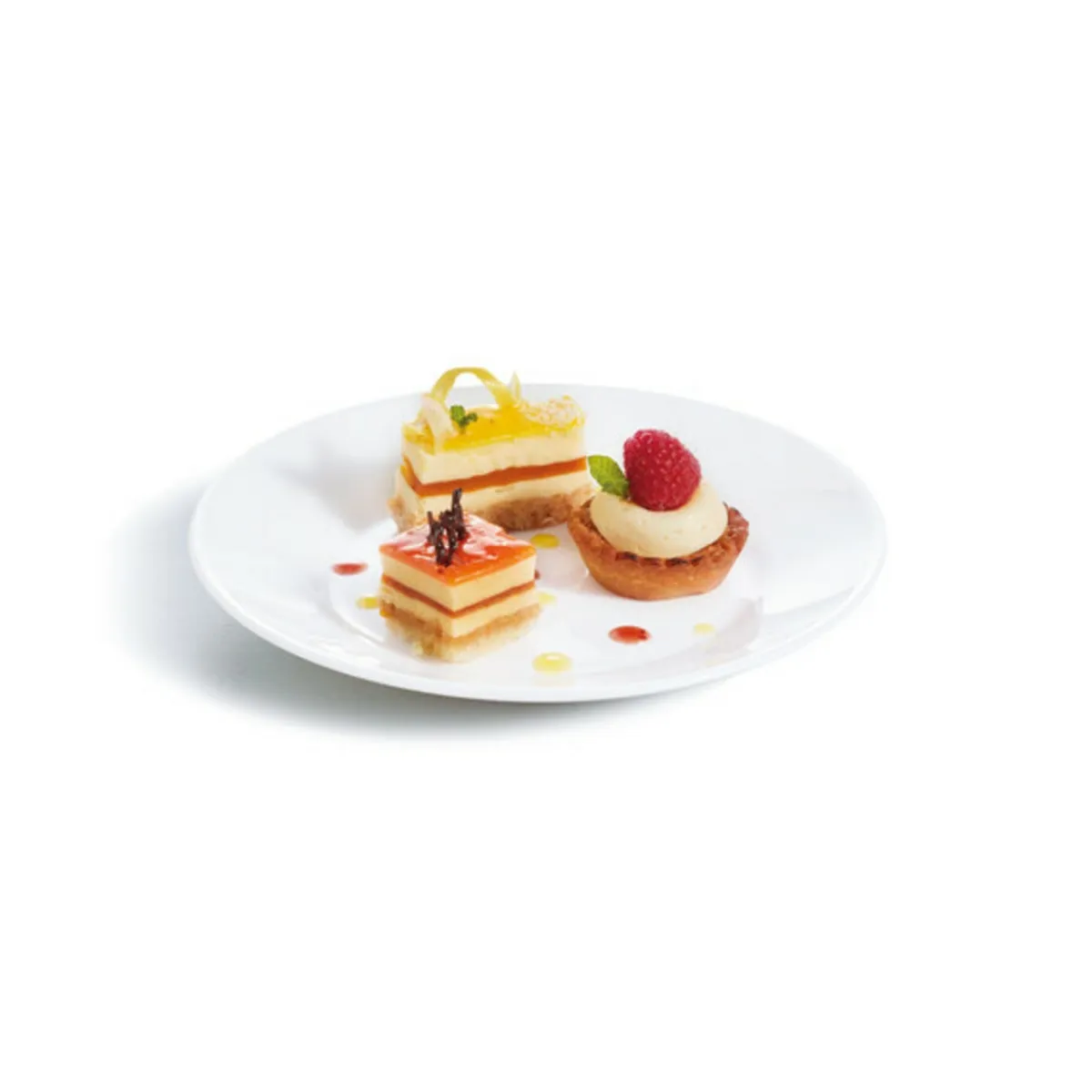 Assiette plate rond blanc verre opal Ø 19 cm Restaurant - ARCOROC Clearance