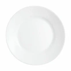 Assiette plate rond blanc verre opal Ø 19 cm Restaurant - ARCOROC Clearance