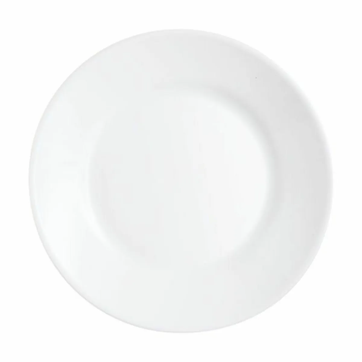 Assiette plate rond blanc verre opal Ø 19 cm Restaurant - ARCOROC Clearance