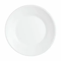 Assiette plate rond blanc verre opal Ø 23,5 cm Restaurant - ARCOROC New