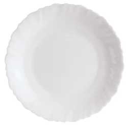 ARCOROC Assiette plate rond blanc verre opal Ø 22,5 cm Nova Aquitania Online