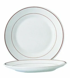 Assiette plate rond blanc verre opal Ø 23,5 cm Restaurant Filet Bordeaux - ARCOROC Best