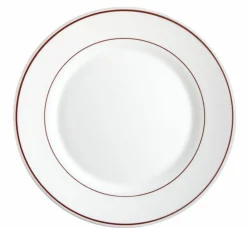 Assiette plate rond blanc verre opal Ø 23,5 cm Restaurant Filet Bordeaux - ARCOROC Best