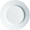 Assiette plate rond blanc verre opal Ø 27,3 cm Trianon - ARCOROC Clearance