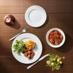 LUMINARC Assiette plate rond blanc verre opal Ø 26,5 cm Online