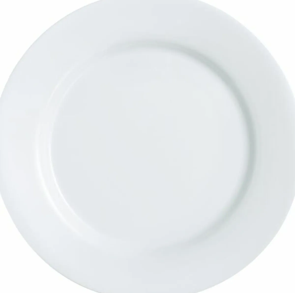 LUMINARC Assiette plate rond blanc verre opal Ø 26,5 cm Online