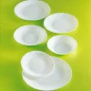 Assiette plate rond blanc verre opal Ø 27,3 cm Feston - LUMINARC Online