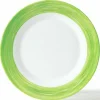 Assiette plate rond blanc verre opal Ø 25,4 cm Brush - ARCOROC Best