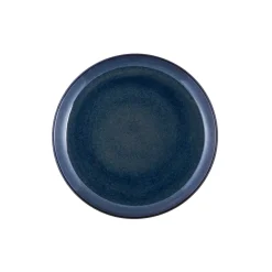 PRO.MUNDI Assiette plate rond bleu grès émaillé Ø 27 cm Gres Couleur Clearance
