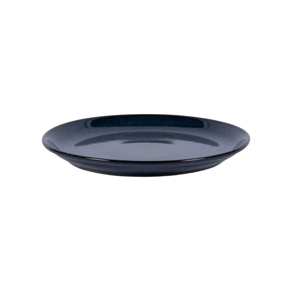 PRO.MUNDI Assiette plate rond bleu grès émaillé Ø 24 cm Gres Couleur Best