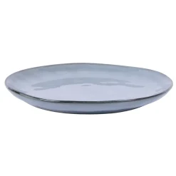 PRO.MUNDI Assiette plate rond bleu grès émaillé Ø 24 cm Sky Best