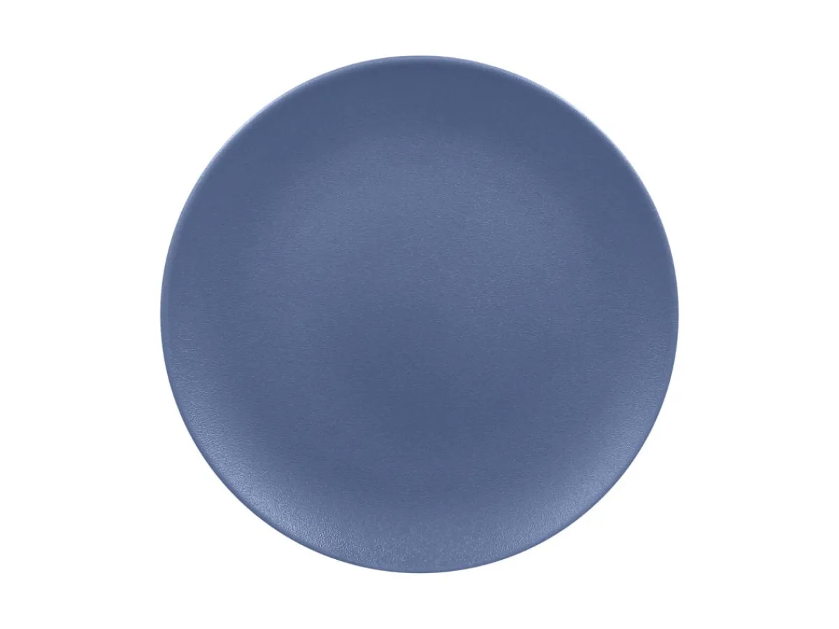 RAK Assiette plate rond bleu porcelaine vitrifiée Ø 30,7 cm Neo Fusion