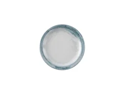 DUDSON Assiette plate rond bleu porcelaine vitrifiée Ø 17,8 cm Finca Limestone Clearance
