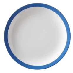 Assiette plate rond bleu porcelaine Ø 22 cm Optima Color - Aucune Hot
