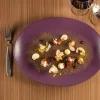 Assiette plate rond bleu porcelaine vitrifiée Ø 15 cm Neo Fusion - RAK Sale