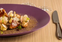 Assiette plate rond bleu porcelaine vitrifiée Ø 15 cm Neo Fusion - RAK Sale