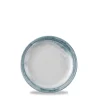 DUDSON Assiette plate rond bleu porcelaine vitrifiée Ø 23 cm Finca Limestone Online