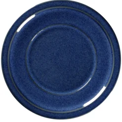 RAK Assiette plate rond bleu porcelaine vitrifiée Ø 23,7 cm stone Ease