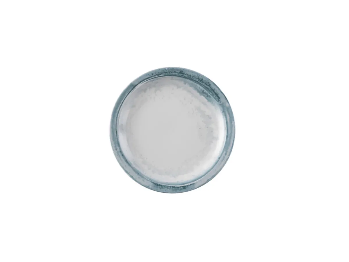 DUDSON Assiette plate rond bleu porcelaine vitrifiée Ø 20,3 cm Finca Limestone Hot