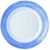 ARCOROC Assiette plate rond bleu verre opal Ø 23,5 cm Brush Best