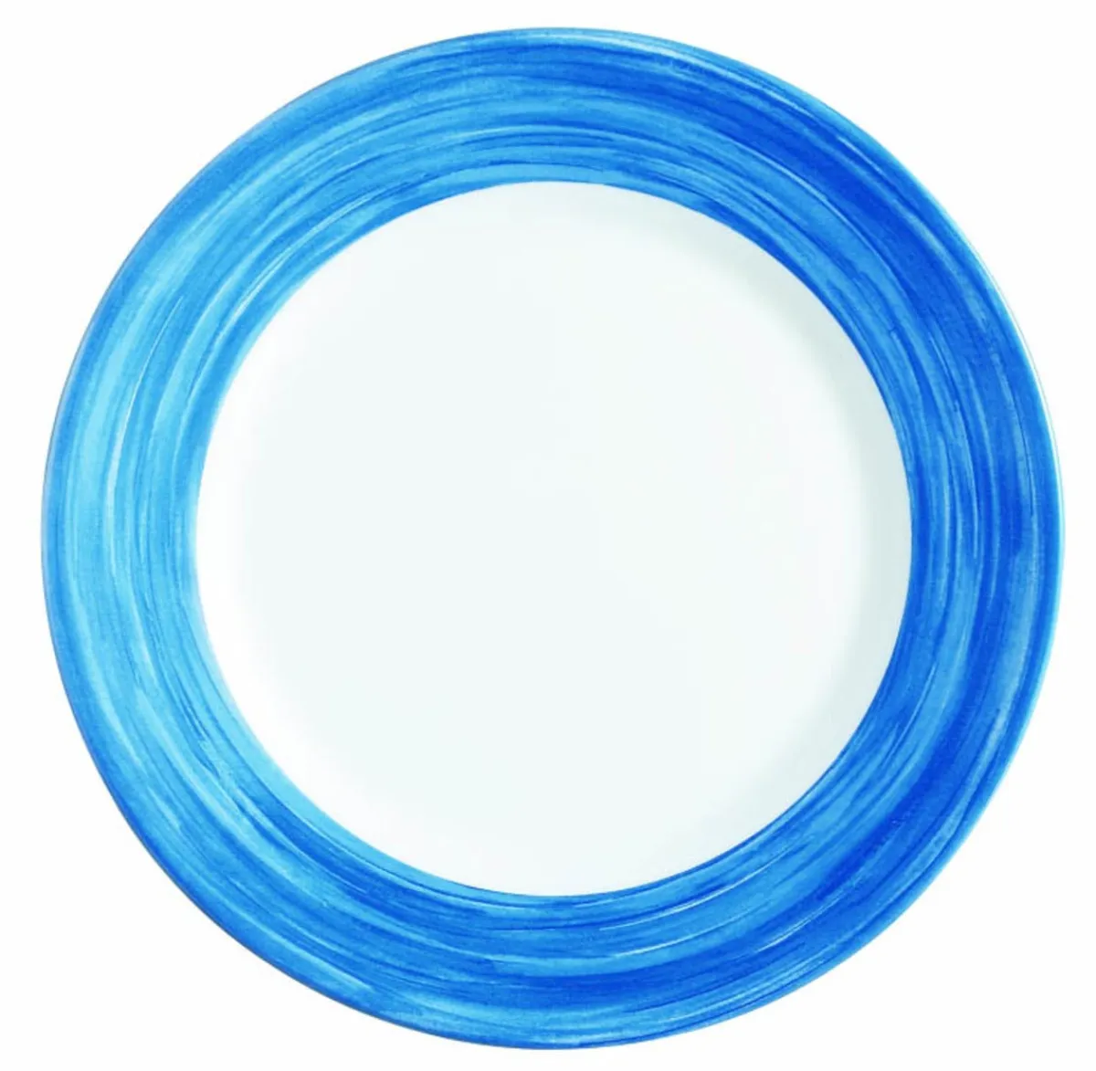 ARCOROC Assiette plate rond bleu verre opal Ø 15,5 cm Brush Clearance