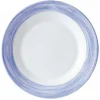ARCOROC Assiette plate rond bleu verre opal Ø 19,5 cm Brush Best