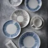 CHURCHILL Assiette plate rond Blue porcelaine vitrifiée Ø 21 cm Lyra Outlet