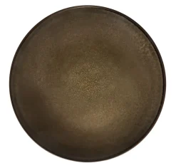 MEDARD DE NOBLAT Assiette plate rond bronze grès émaillé Ø 26,5 cm Feeling Outlet
