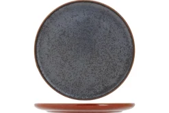PROOF Assiette plate rond brun porcelaine Ø 27 cm Elements Maroon Best