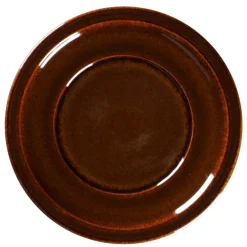 RAK Assiette plate rond cuivre porcelaine vitrifiée Ø 23,7 cm stone Ease Discount