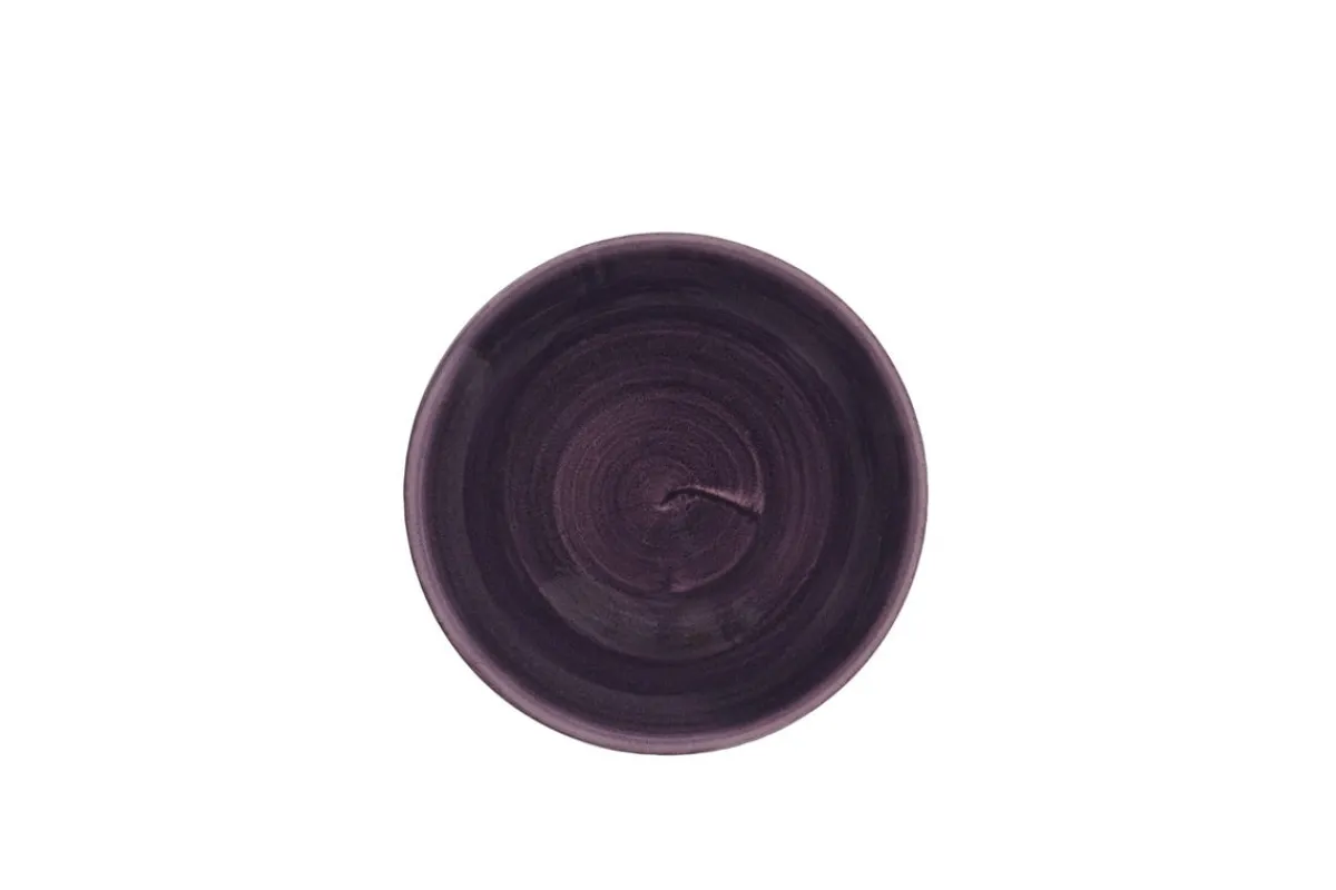 CHURCHILL Assiette plate rond deep purple porcelaine vitrifiée Ø 21,7 cm Stonecast Patina Clearance