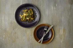 CHURCHILL Assiette plate rond deep purple porcelaine vitrifiée Ø 26 cm Stonecast Patina Sale