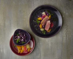 CHURCHILL Assiette plate rond deep purple porcelaine vitrifiée Ø 26 cm Stonecast Patina Sale