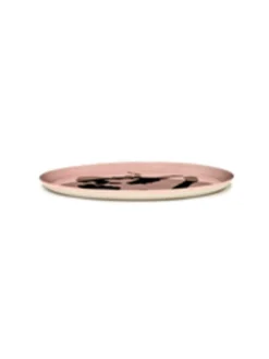 Assiette plate rond delicious pink poivron or grès émaillé Ø 35 cm Feast By Ottolenghi - SERAX