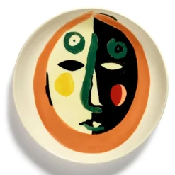 Assiette plate rond Face 1 grès émaillé Ø 16 cm Feast By Ottolenghi - SERAX Best