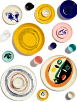 Assiette plate rond Face 1 grès émaillé Ø 35 cm Feast By Ottolenghi - SERAX