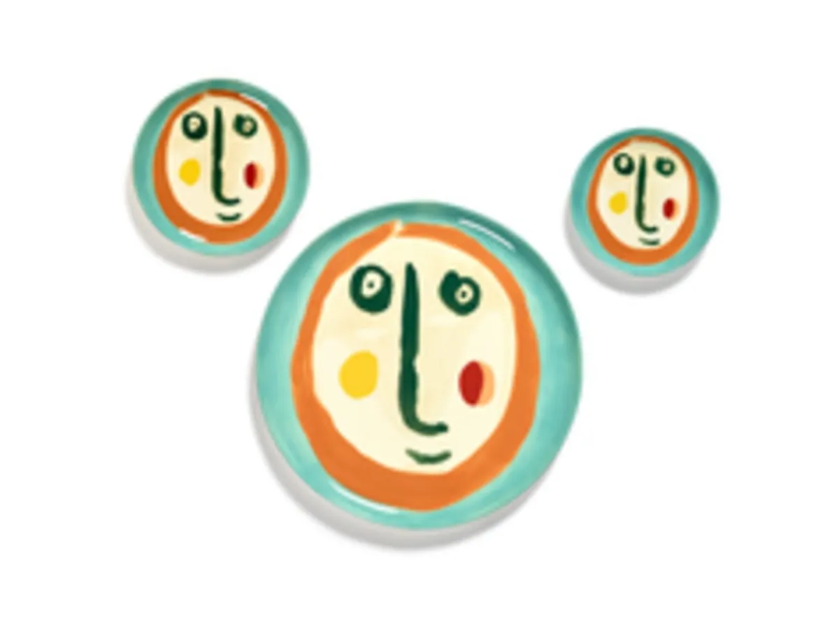 Assiette plate rond Face 2 grès émaillé Ø 19 cm Feast By Ottolenghi - SERAX Discount