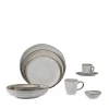 PRO.MUNDI Assiette plate rond gris grès émaillé Ø 24 cm Sky Discount
