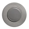 Assiette plate rond gris grès émaillé Ø 27,5 cm Escale Medard De Noblat Discount