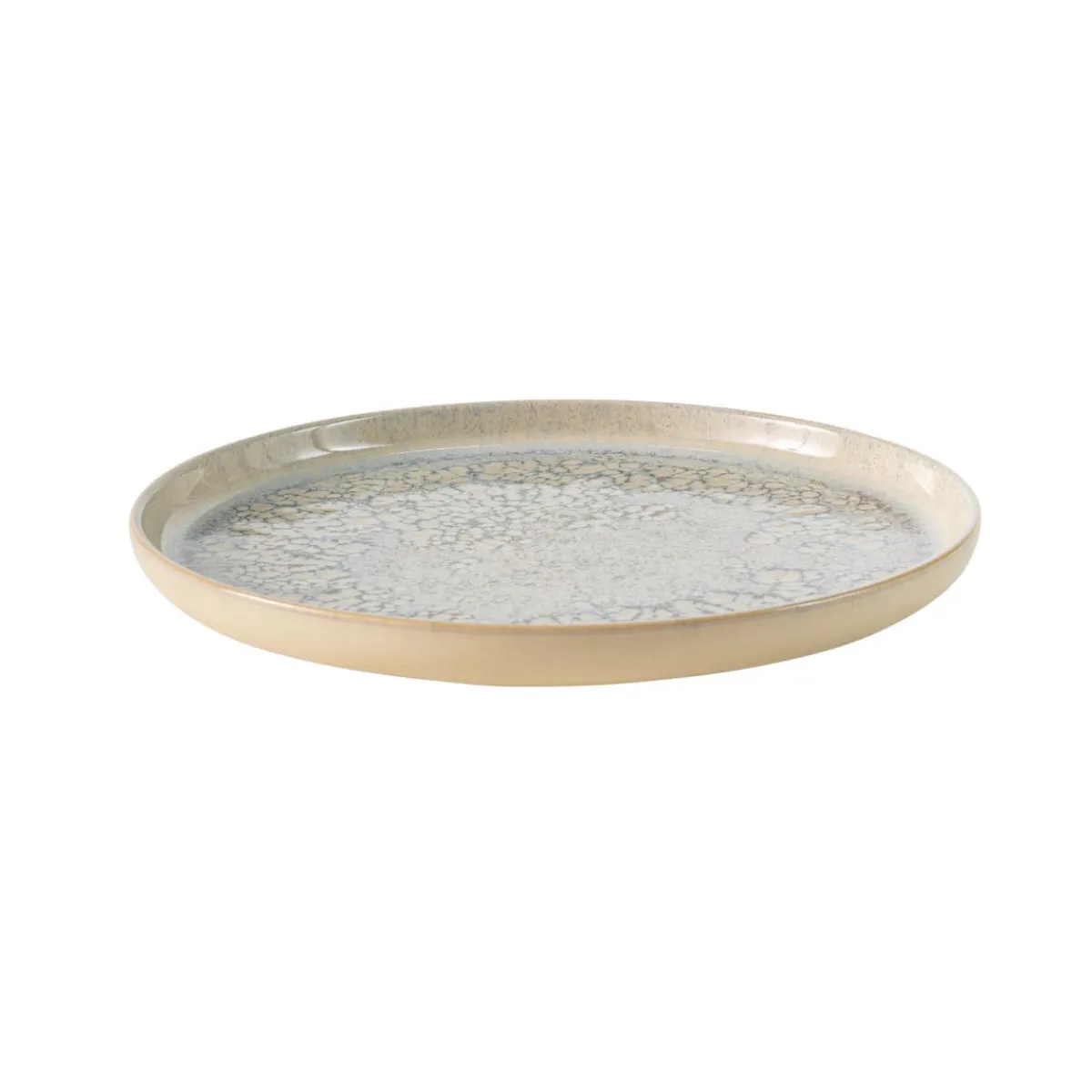 ACCOLADE Assiette plate rond gris grès émaillé Ø 28 cm Tropic Outlet