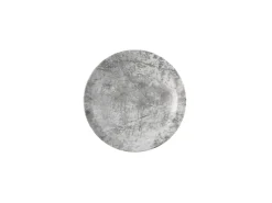 Assiette plate rond gris porcelaine vitrifiée Ø 25,5 cm Urban - DUDSON Discount