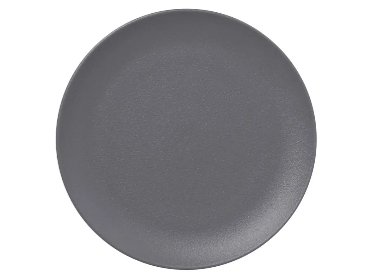 Assiette plate rond gris porcelaine vitrifiée Ø 15 cm Neo Fusion - RAK New
